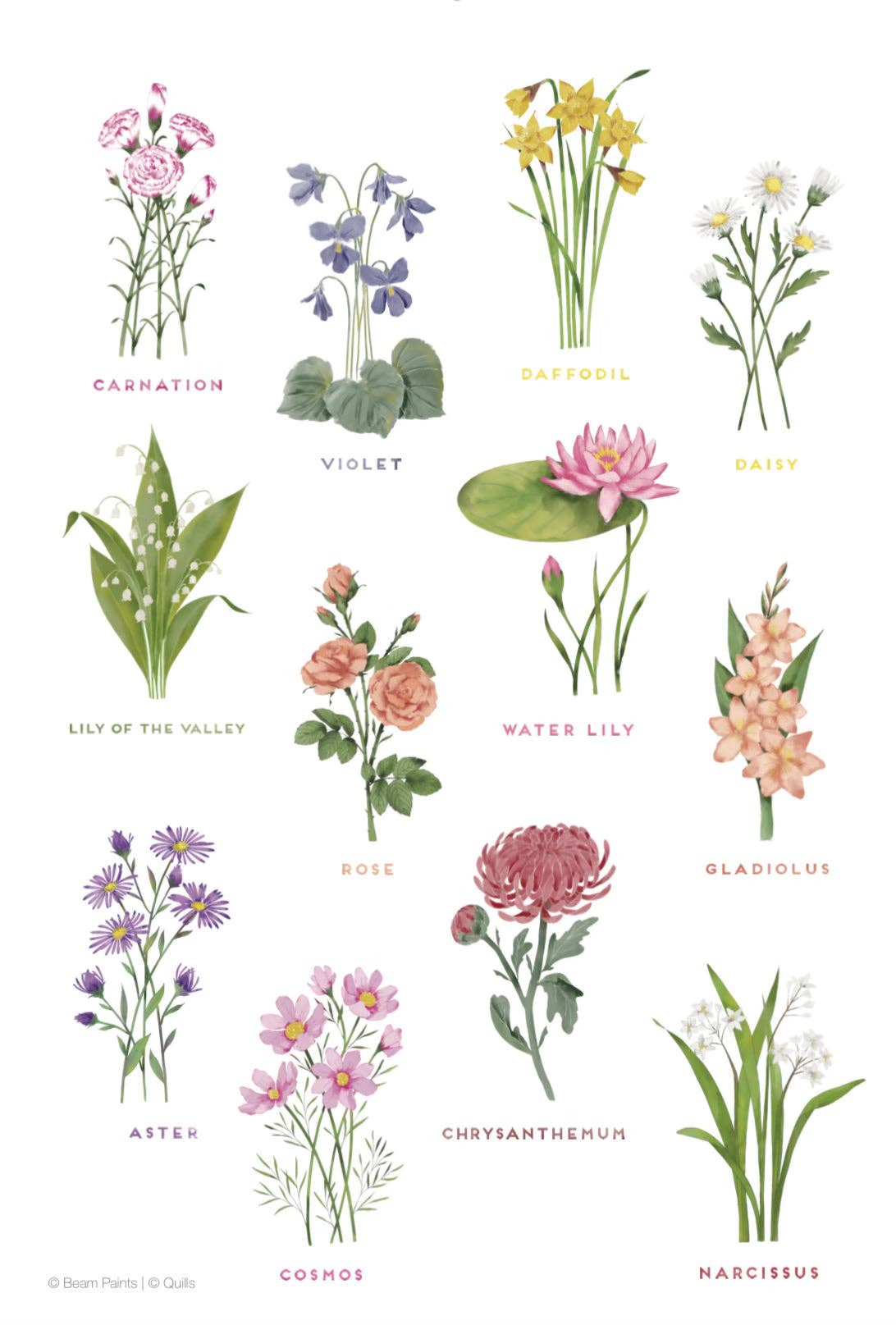 2024 Watercolour Paintable Calendars from Beam Paints